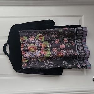 JOHNNY WAS PURPLE SHIRT TOP VELOUR SILK X SMALL XS